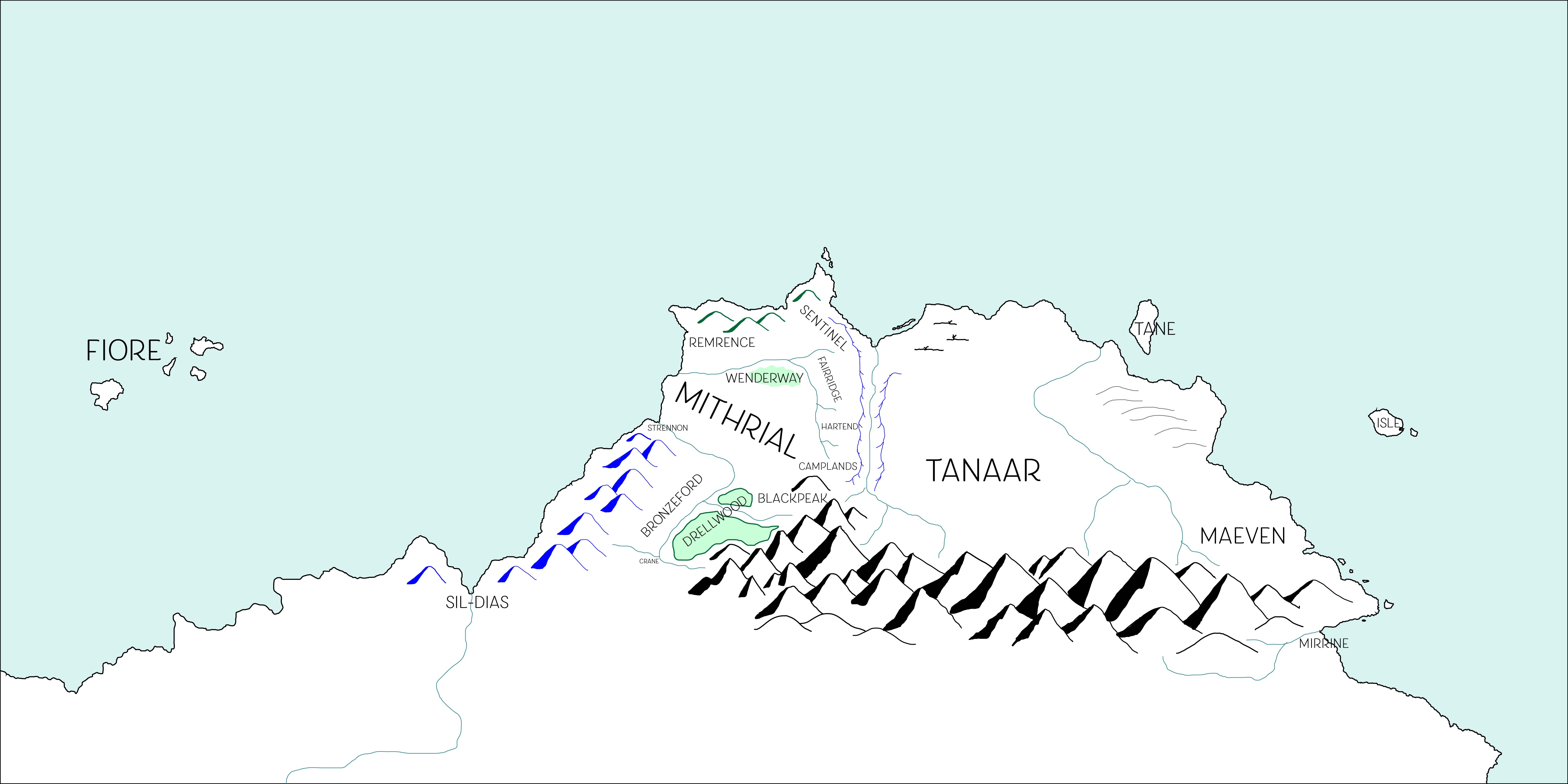 Map of northeastern Alyda