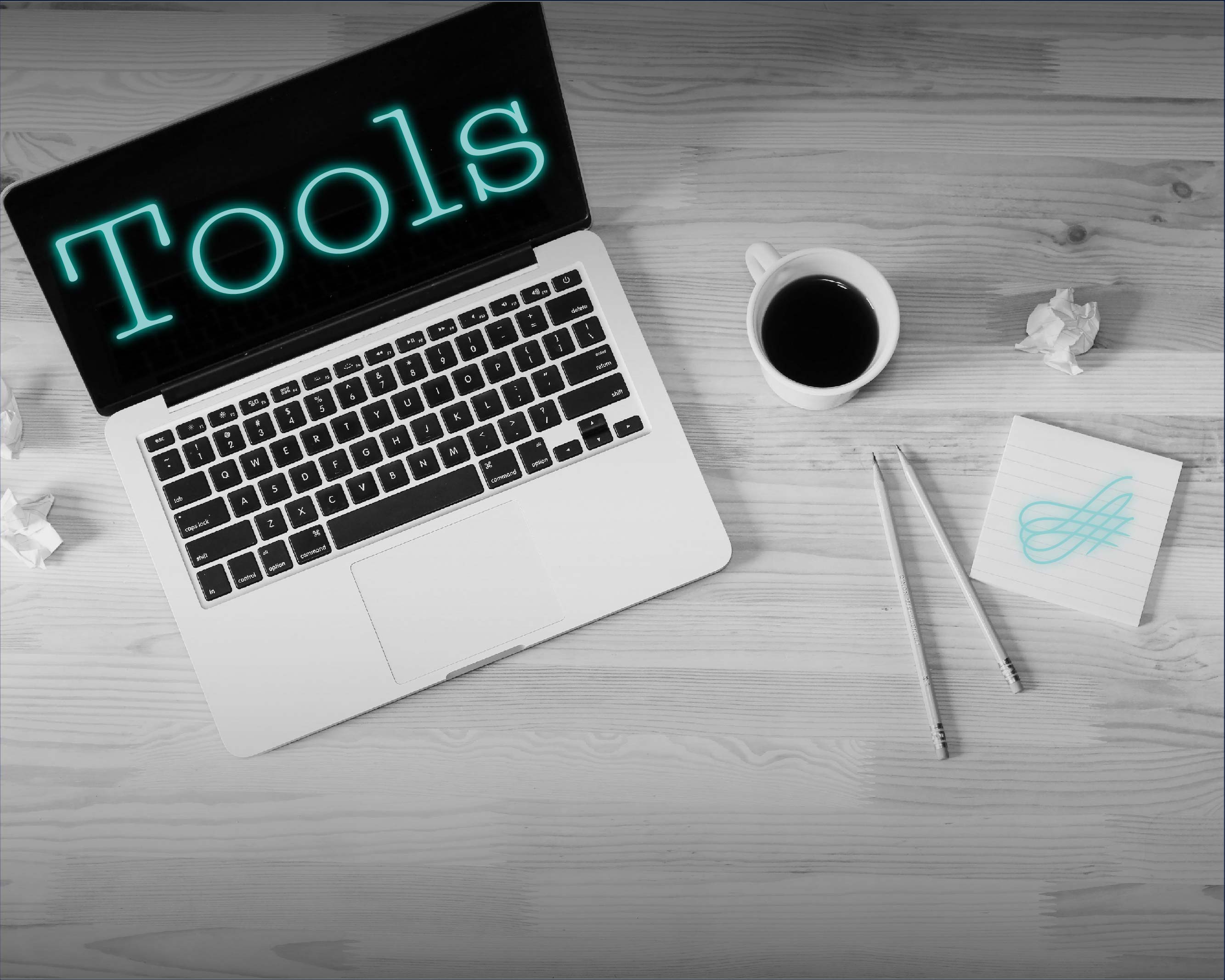 Writing Tools postcard